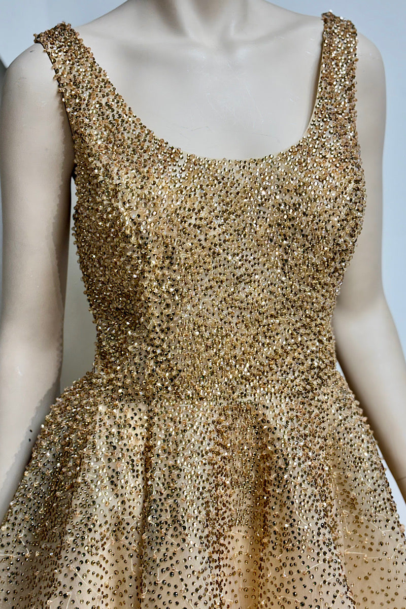Bejeweled U-Cut Flare Formal