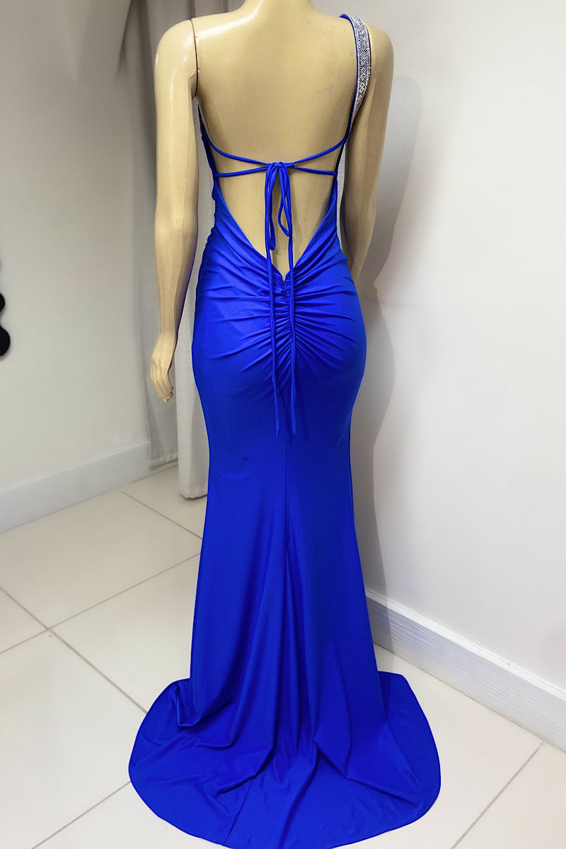 One Shoulder Jewel Formal