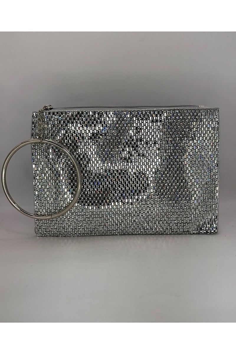 Flat Shimmer Hand Bag