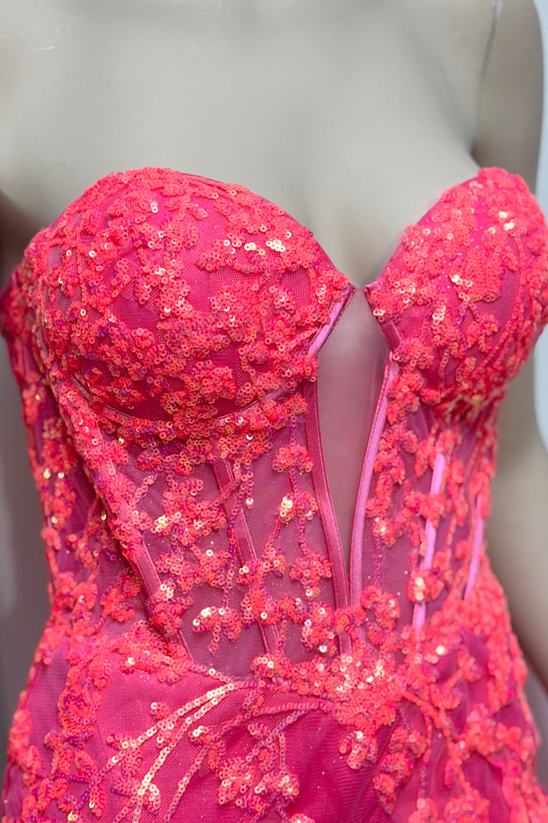 Strapless Sequin Mermaid Formal