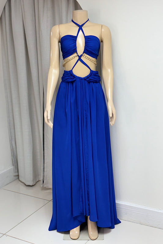 Flowy Cutout Maxi Dress
