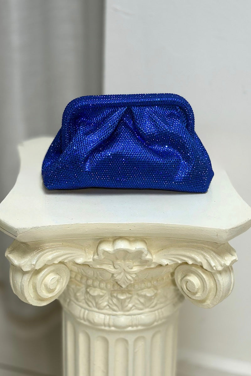 Rhinestone Puff Clutch