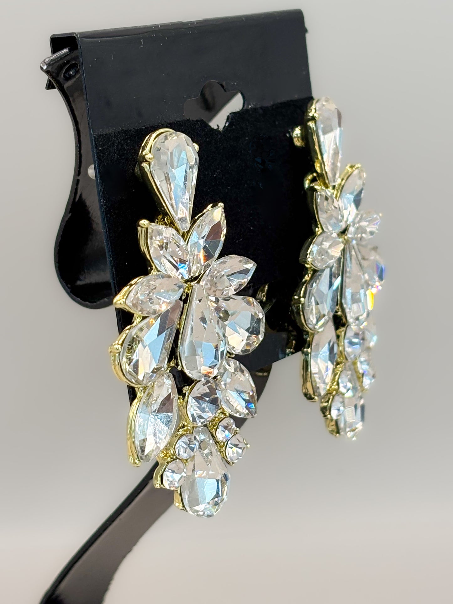 Earring- Gold/Clear Collection