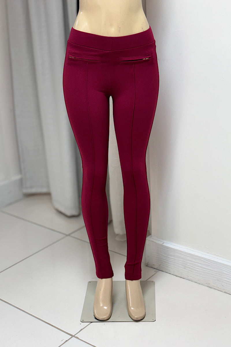 Zipper Detail Jeggings