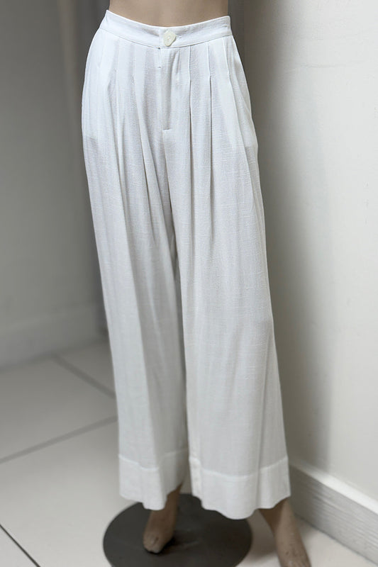 Linen Wide-Legged Pants