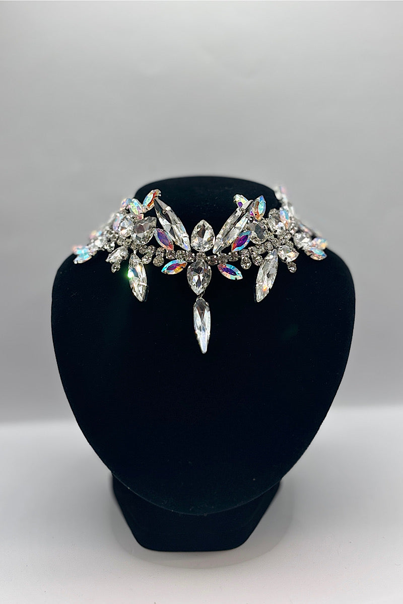 Necklace- Silver Iridescent Collection 1