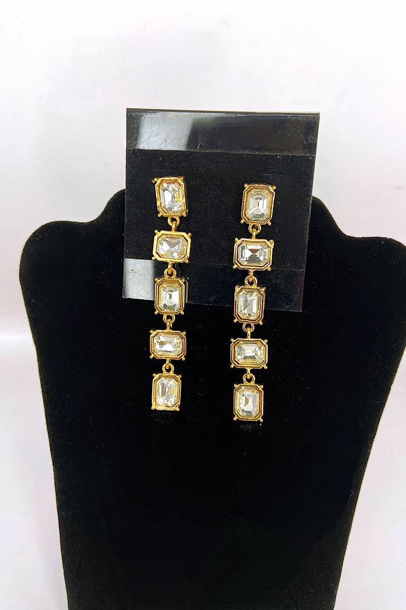 Earring- Gold Clear Collection 1