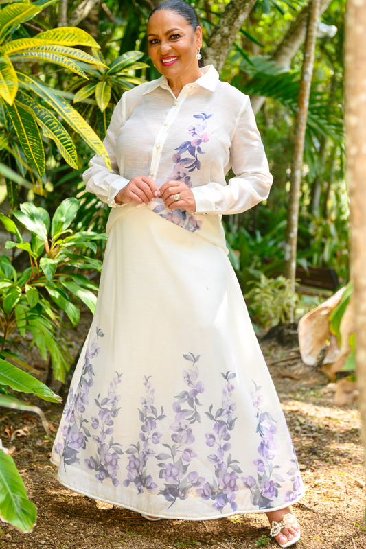 Floral Maxi Skirt Set