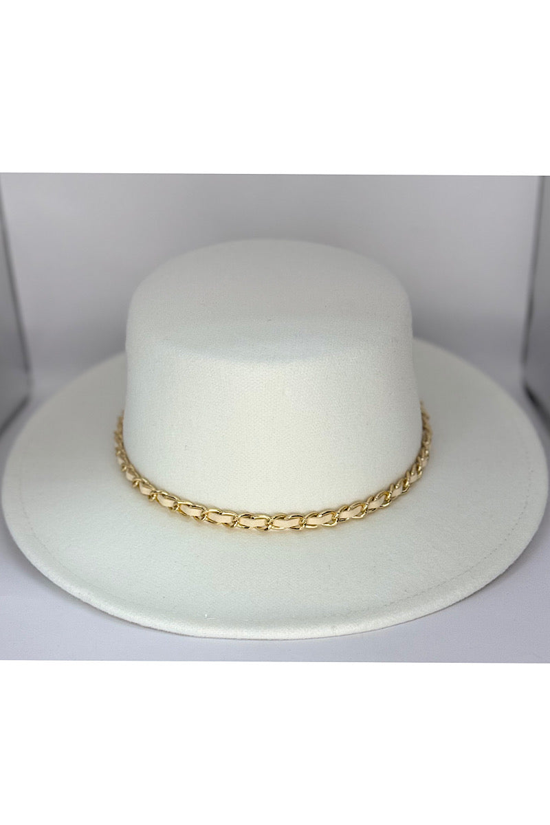 Gold Belted Chain Hat