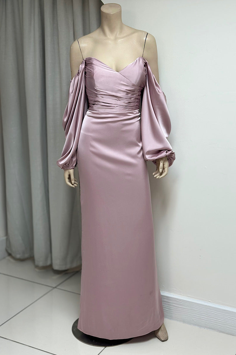 Satin Sweetheart Neckline Semi-Formal