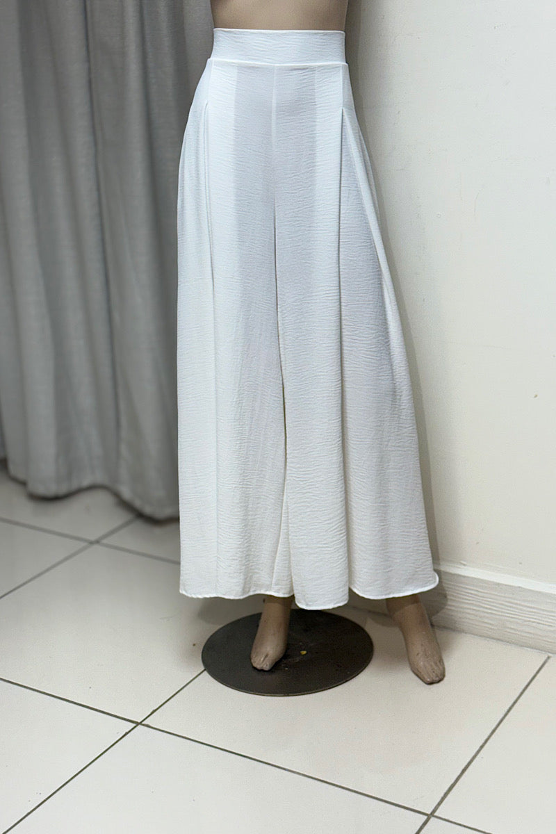Crepe Flowy Wide Legged Pants