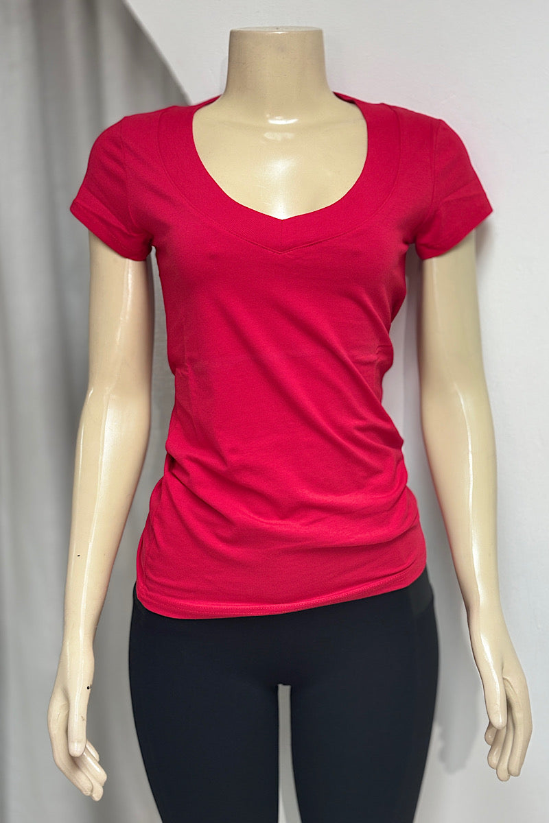 Short Sleeve V-Neck T-Shirt