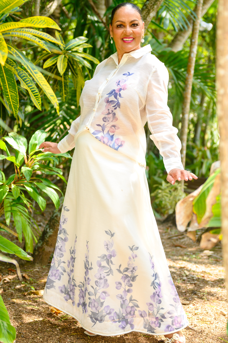 Floral Maxi Skirt Set