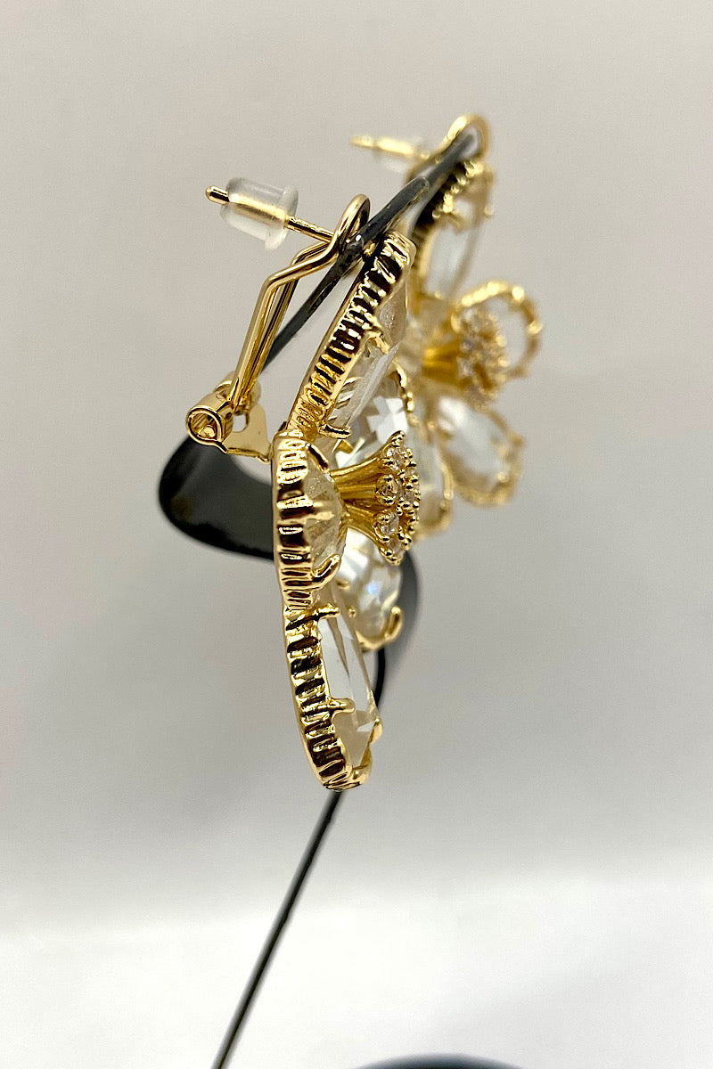 Earring- Gold Clear Collection 20
