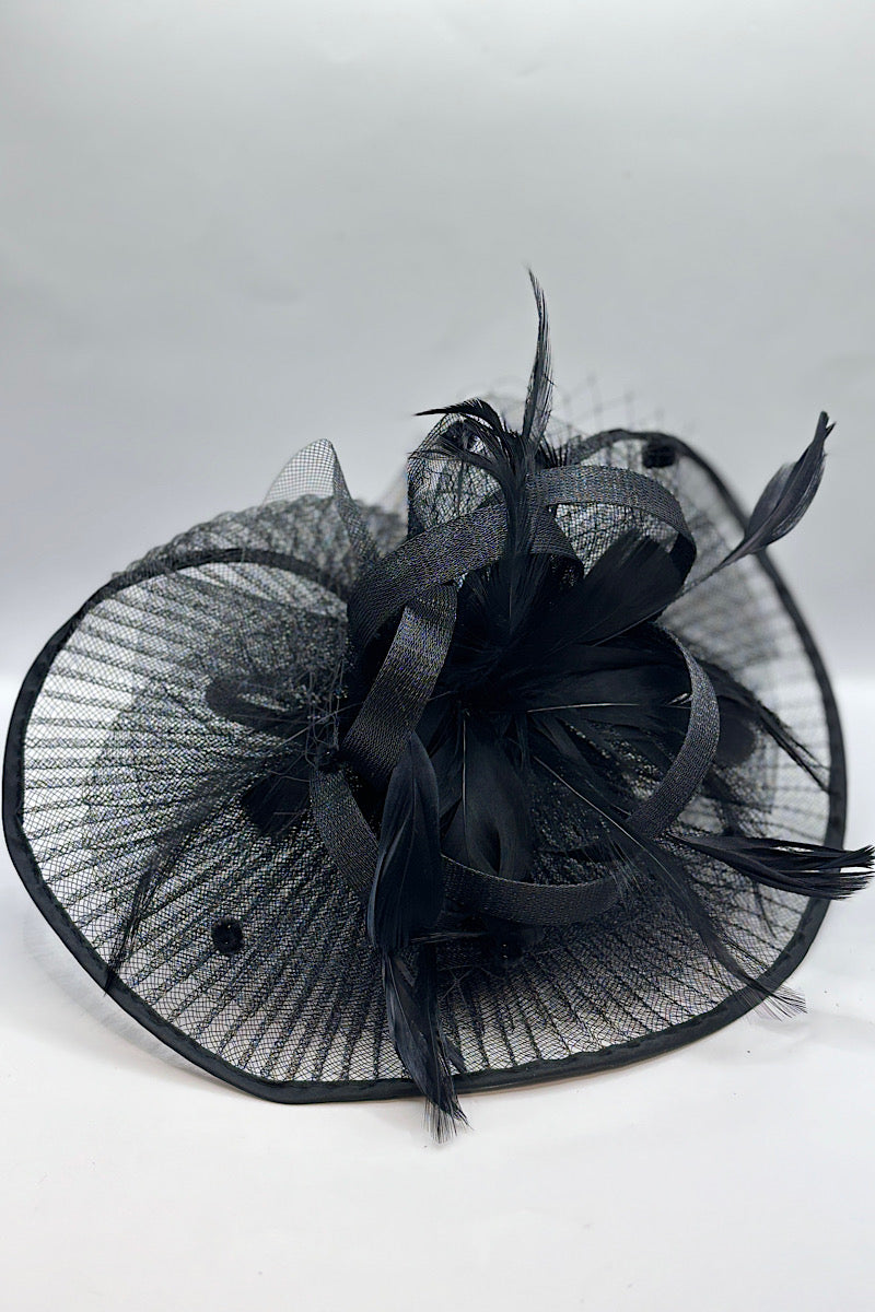 Netted Feather Fascinator