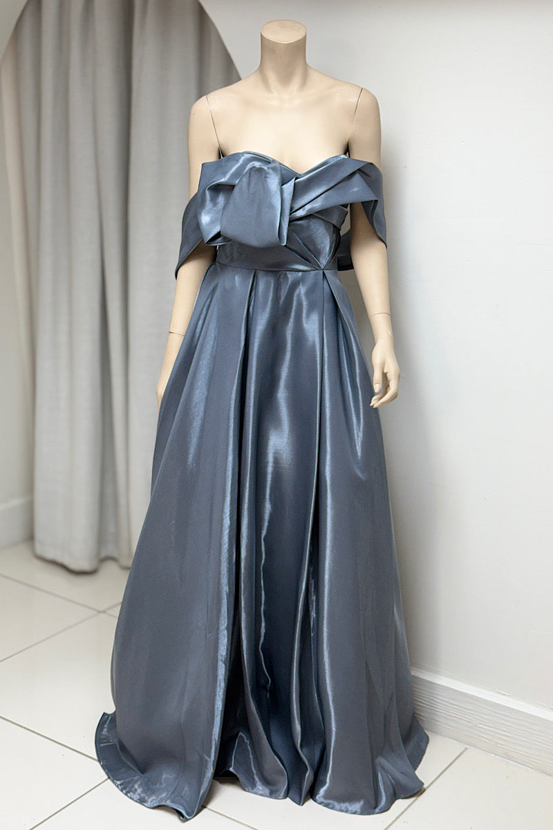 Off-Shoulder Organza Ball Gown