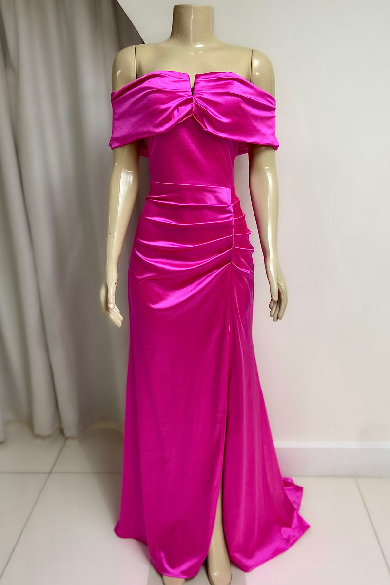 Off-Shoulder Wired Bust Formal