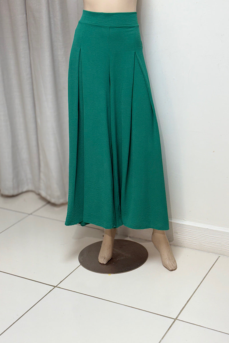 Crepe Flowy Wide Legged Pants