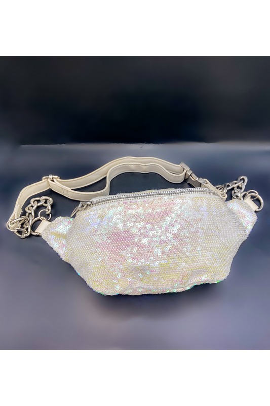 Iridescent Sequin Crossbody Bag