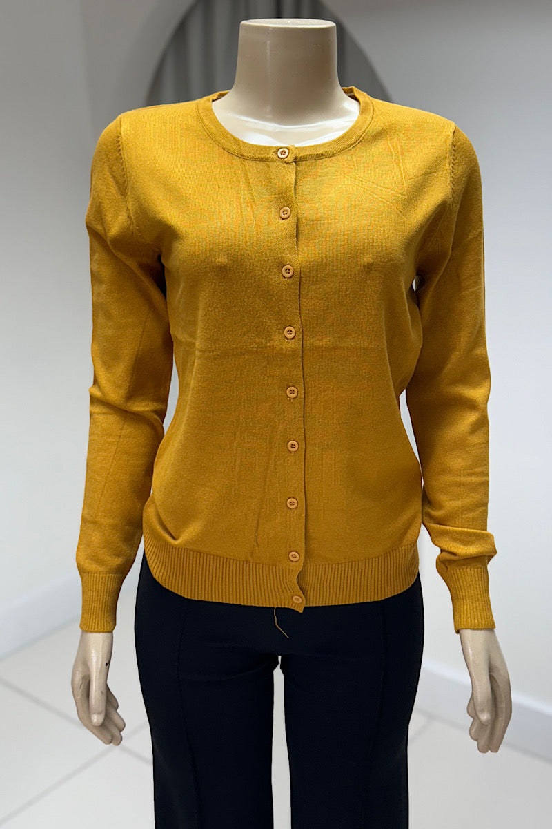 Curvy Round Neck Cardigans