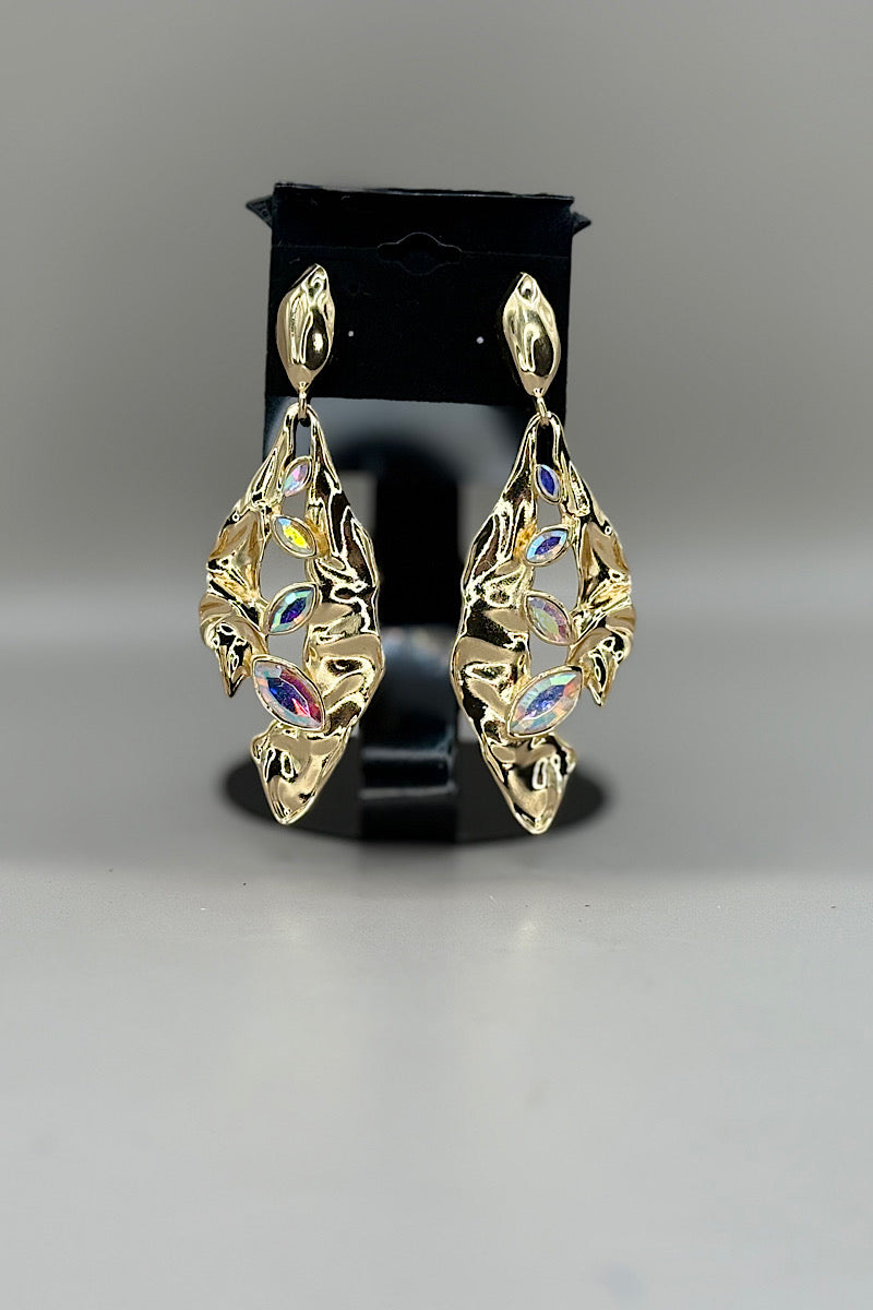 Earring- Gold Iridescent Collection