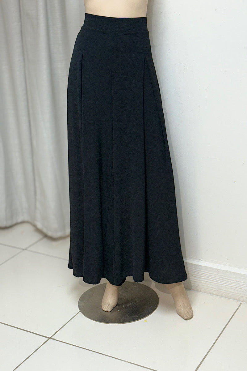 Crepe Flowy Wide Legged Pants