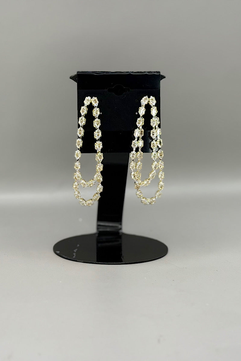 Earring- Gold Clear Collection