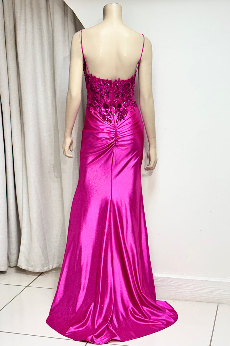 Fitted Bustier Sequin Formal