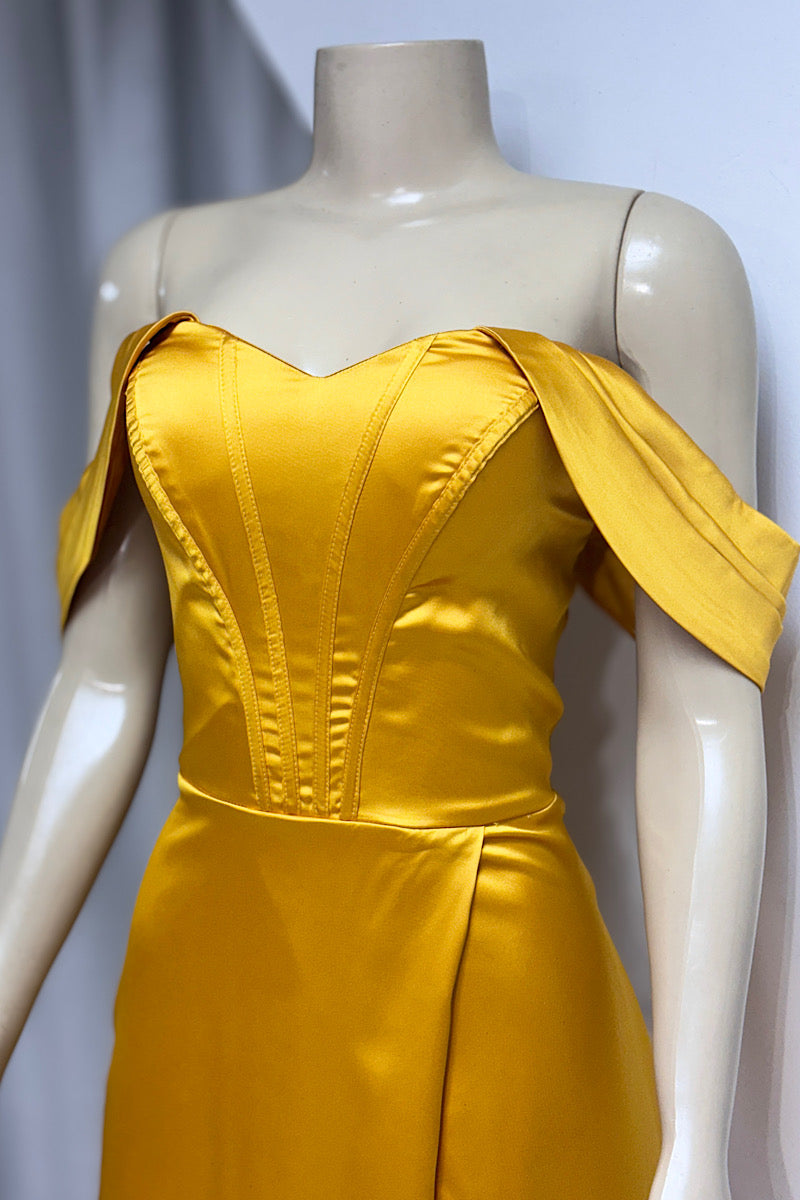 Off The Shoulder Satin Formal