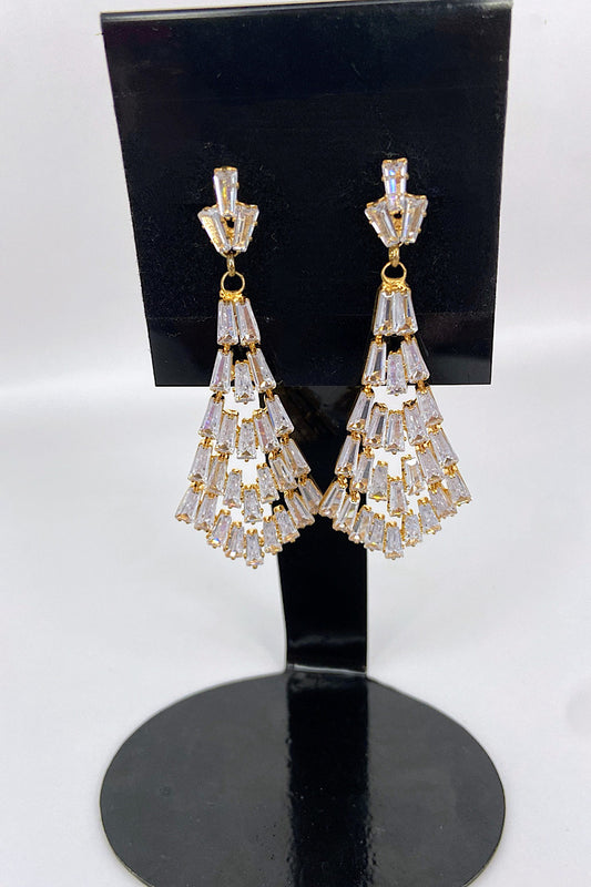 Earring- Gold Clear Collection 6