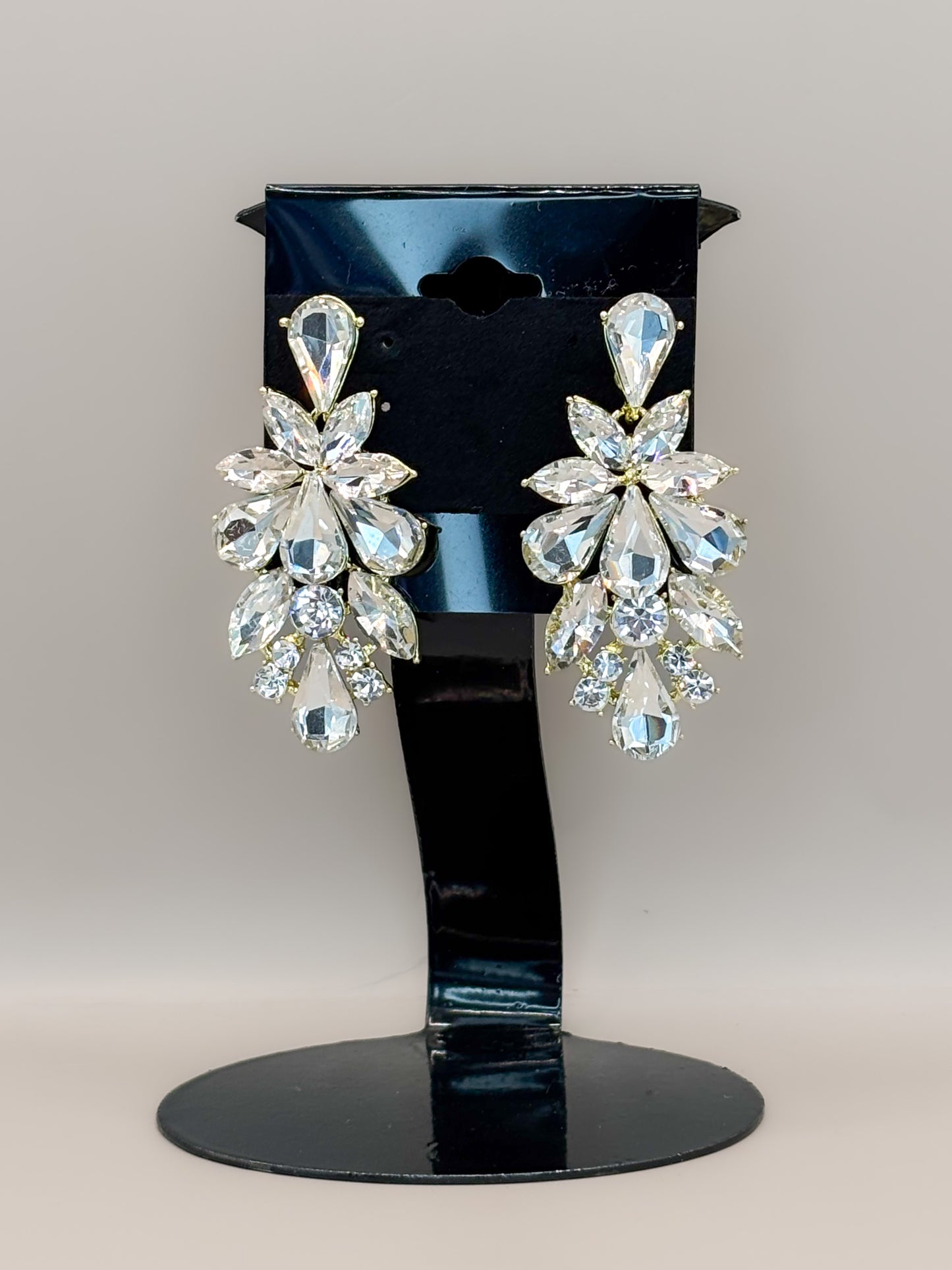 Earring- Gold/Clear Collection