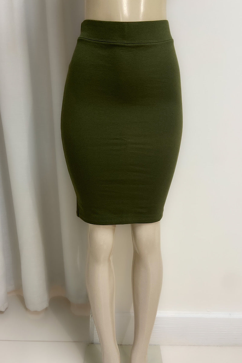 Fitted Pencil Skirt
