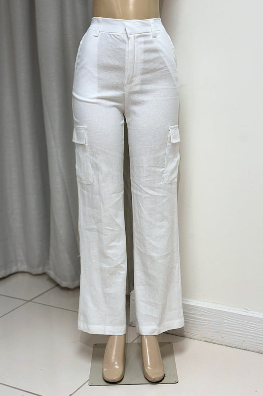 Linen Cargo Pants