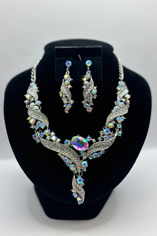Jewelry Set- Silver Iridescent Collection 2