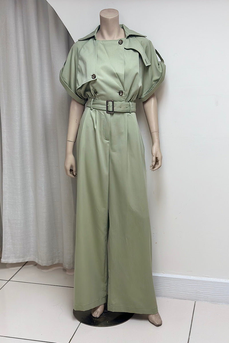 Fold Over Tailored Jumpsuit