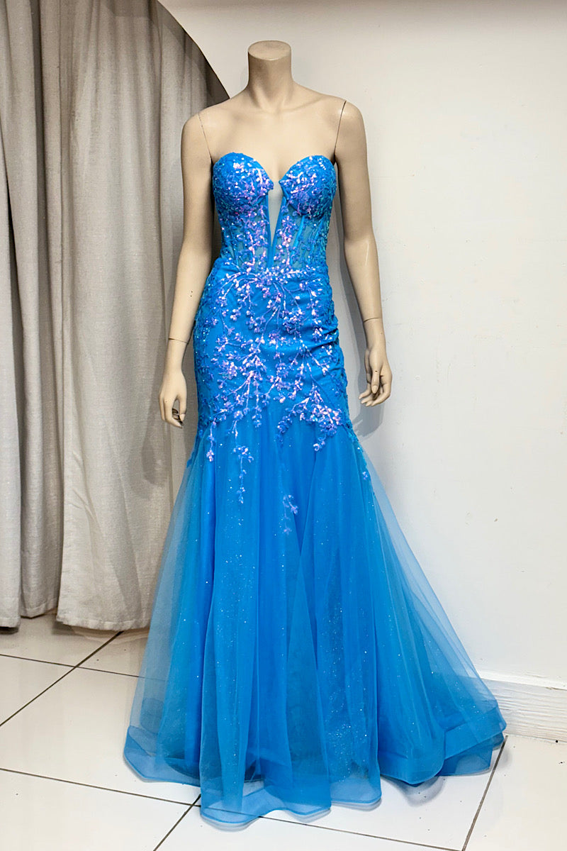 Strapless Sequin Mermaid Formal