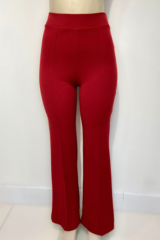 Red Stretch Pants