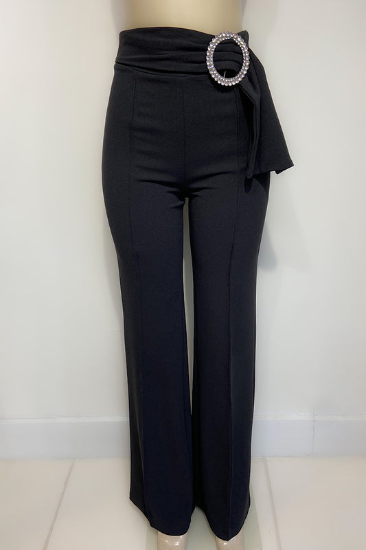 Black Pants with silver Buckle