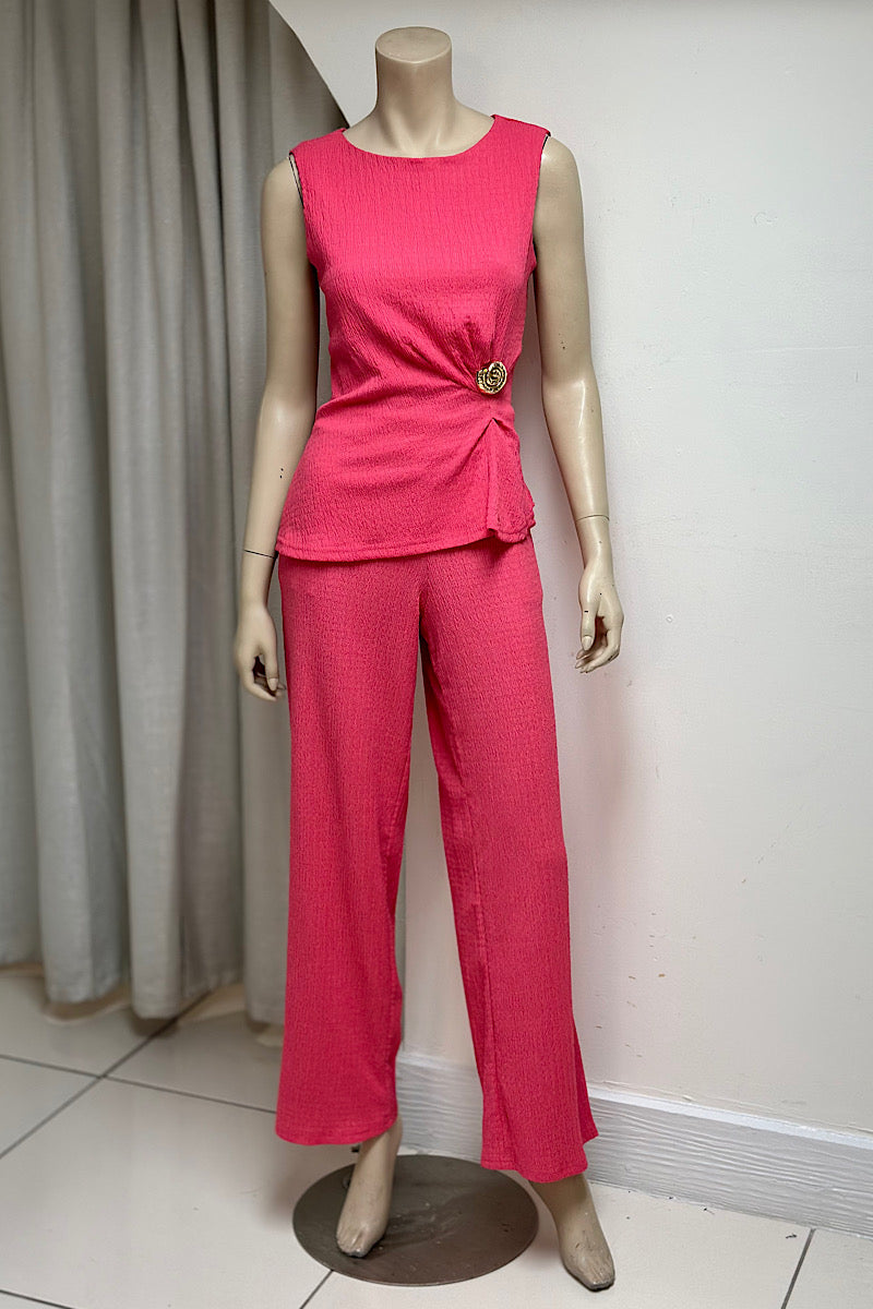 Gold Shell Detail Crepe Set