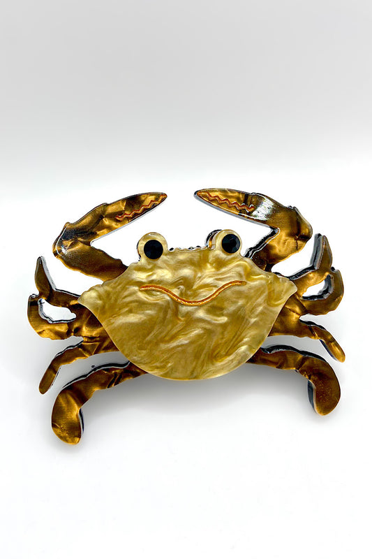 3D Crab Brooche