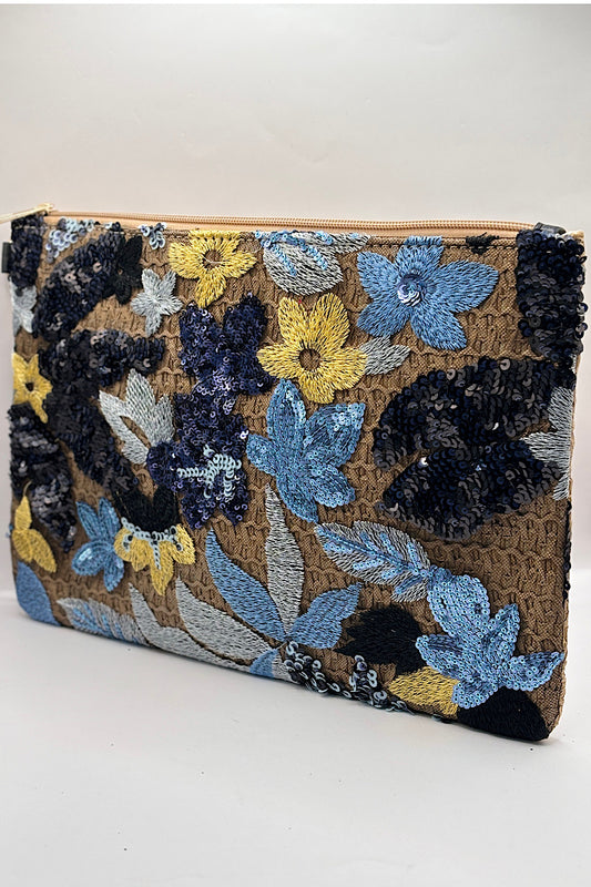 Embroidered Sequin Floral Bag