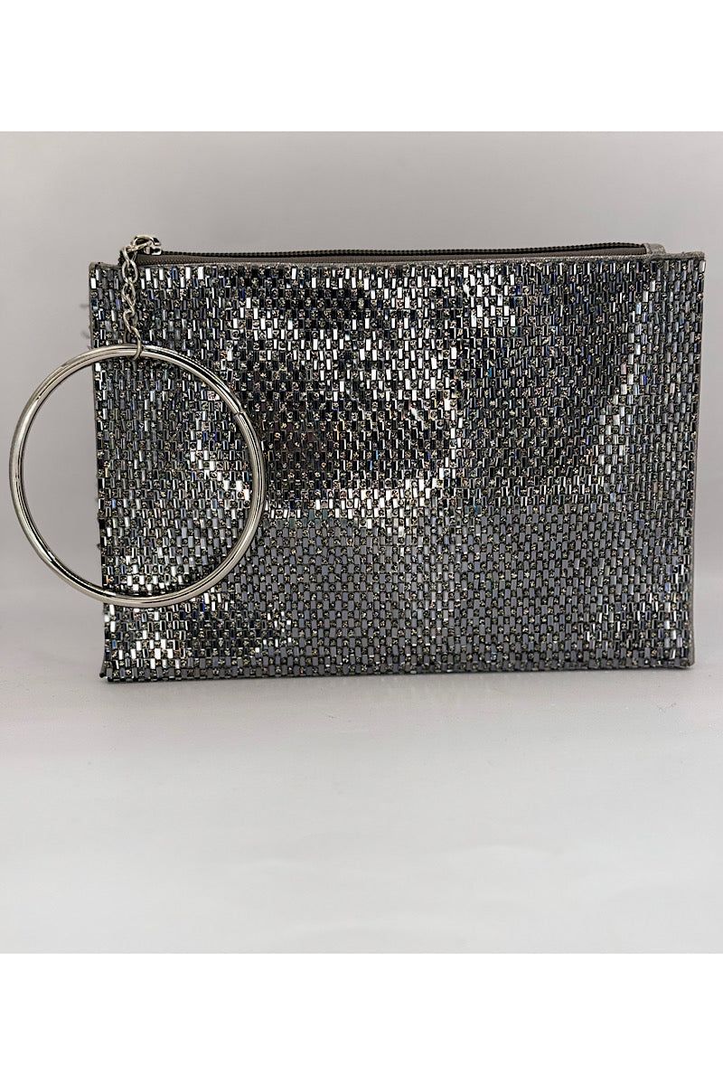 Flat Shimmer Hand Bag