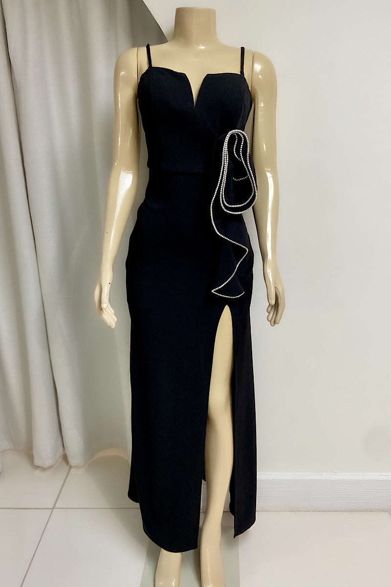 Exaggrated Rhinestone Bow Formal