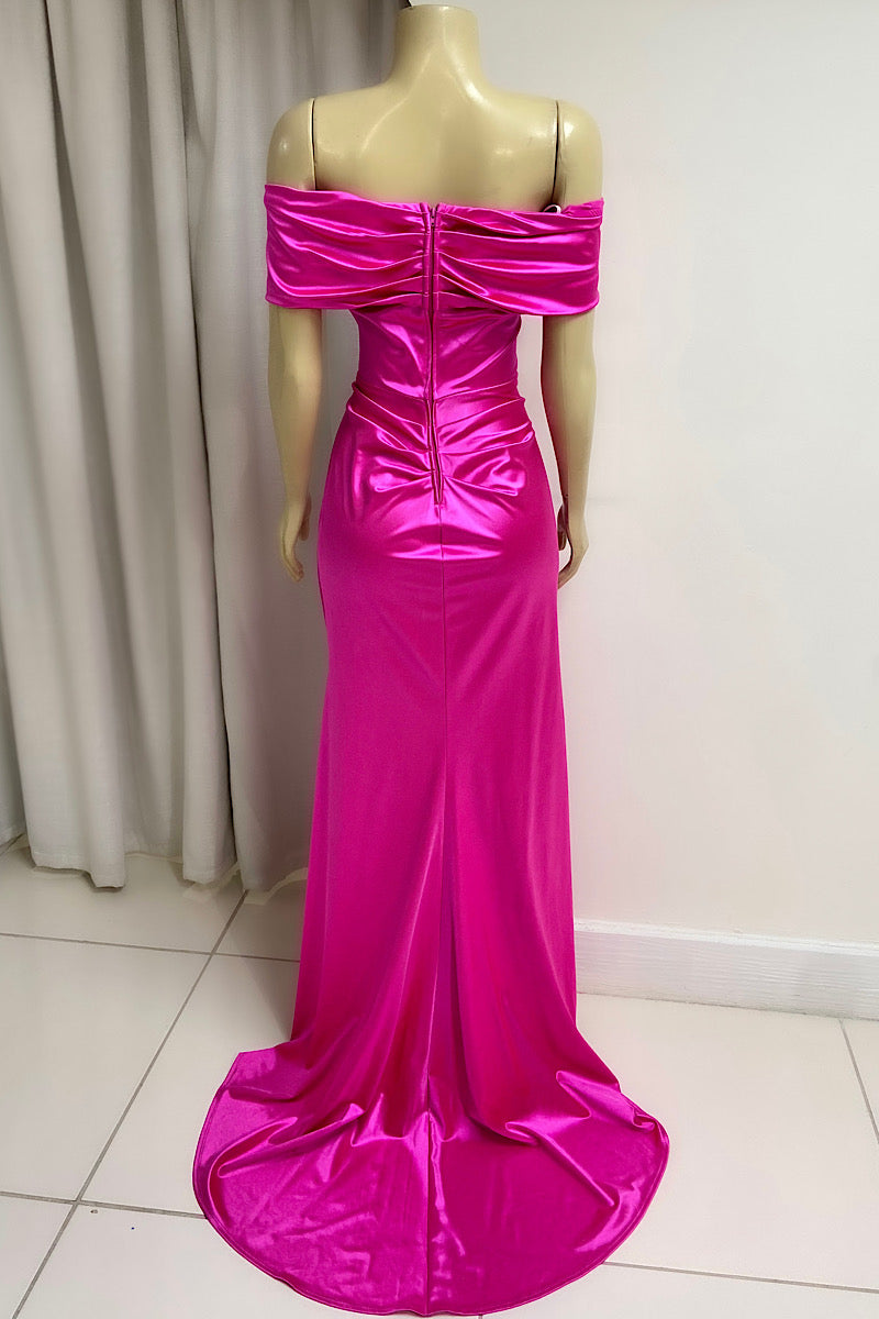 Off-Shoulder Wired Bust Formal