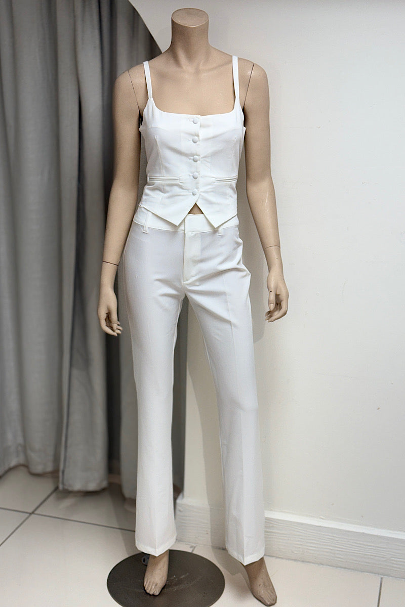 Thin Strap Vest Pant Set