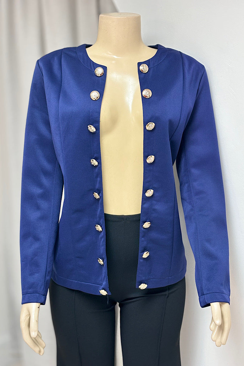 Large Gold Button Blazer