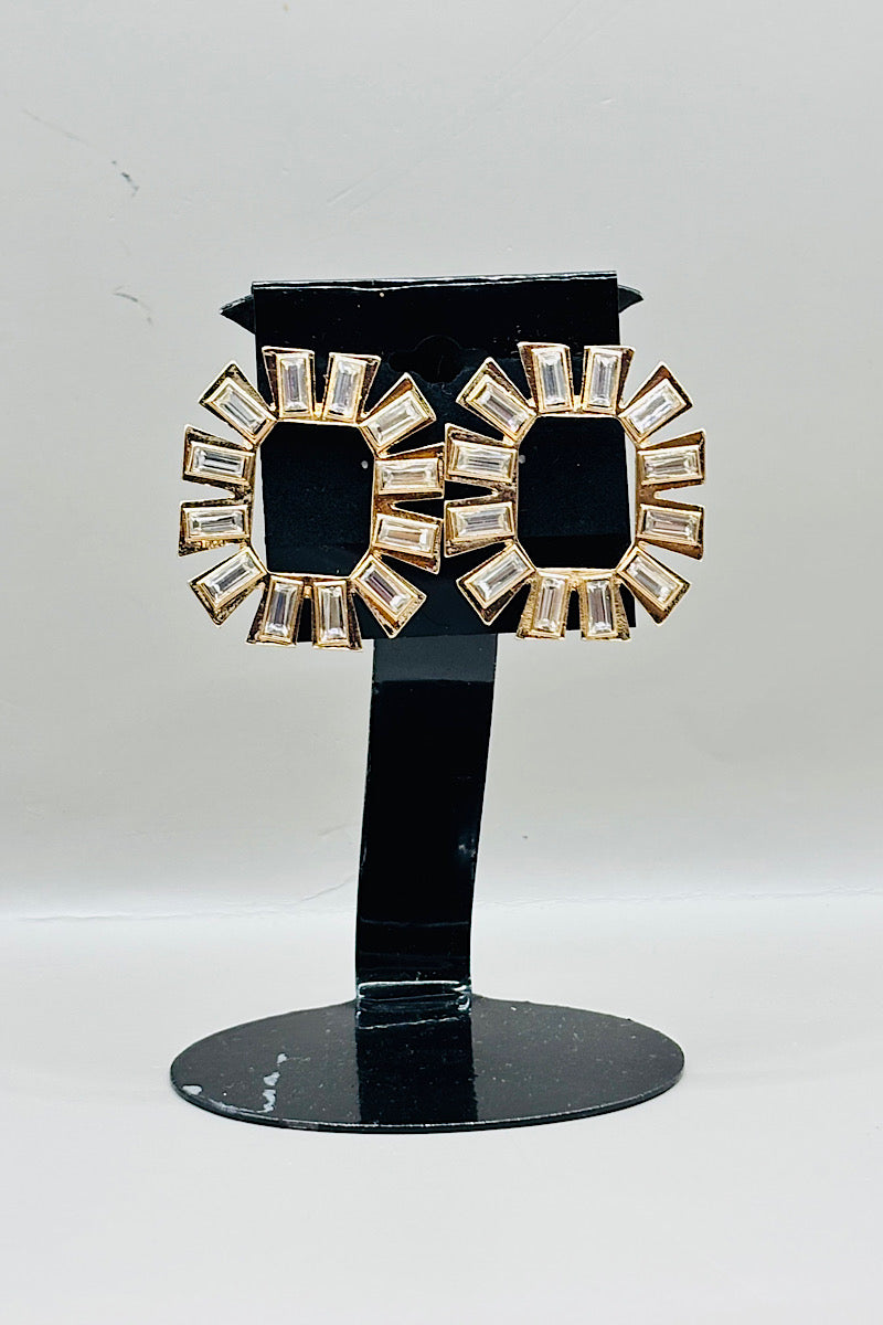 Earring- Gold Clear Collection