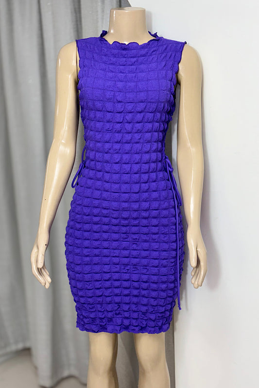 Purple Popcorn Dress