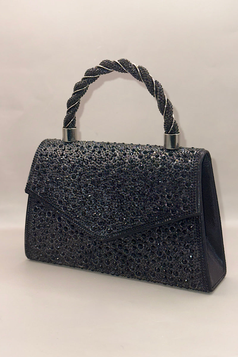 Twined Handle Envelope Hand Bag