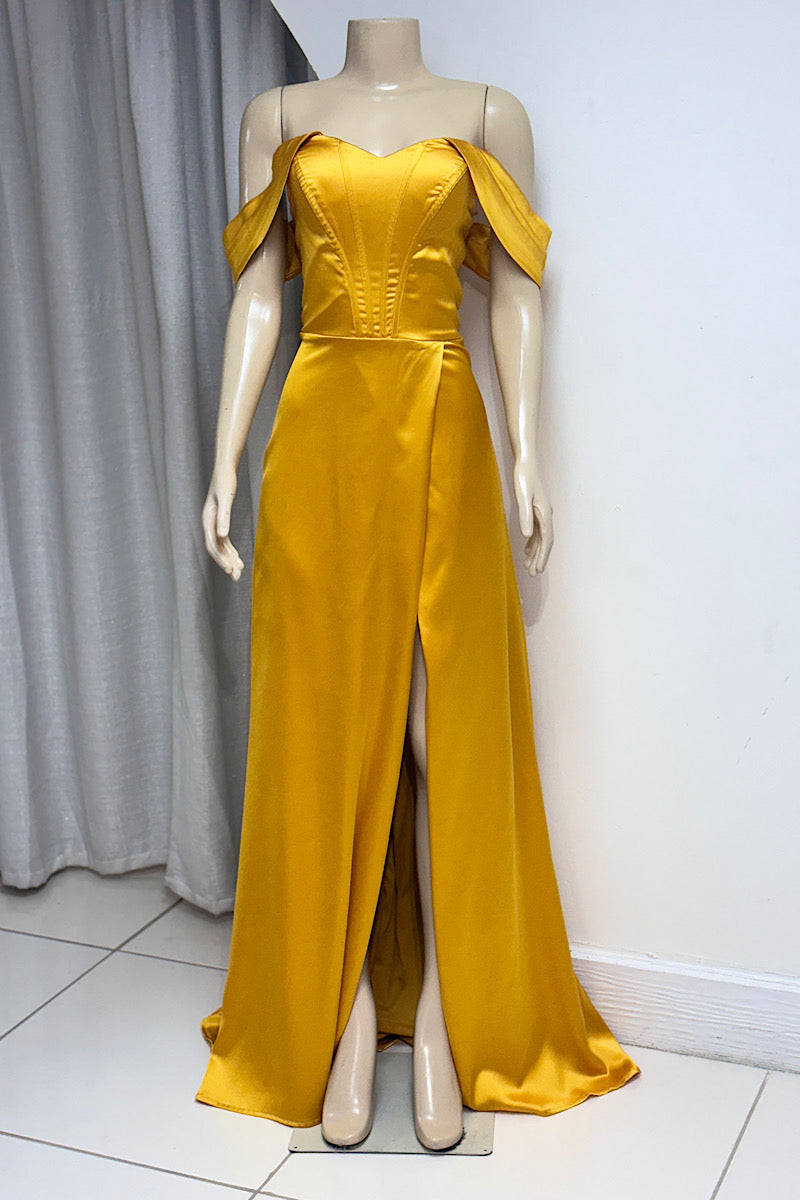 Off The Shoulder Satin Formal